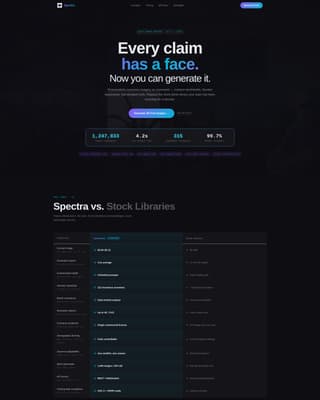 Spectra - Photorealistic Insurance Landing Page Template