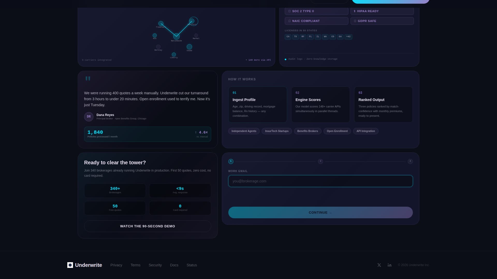 Anchor — Intelligent Policy Management Landing Page Template