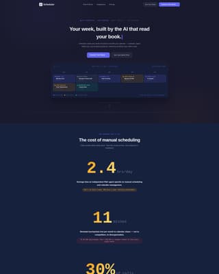 Scheduler - Intelligent Insurance Landing Page Template
