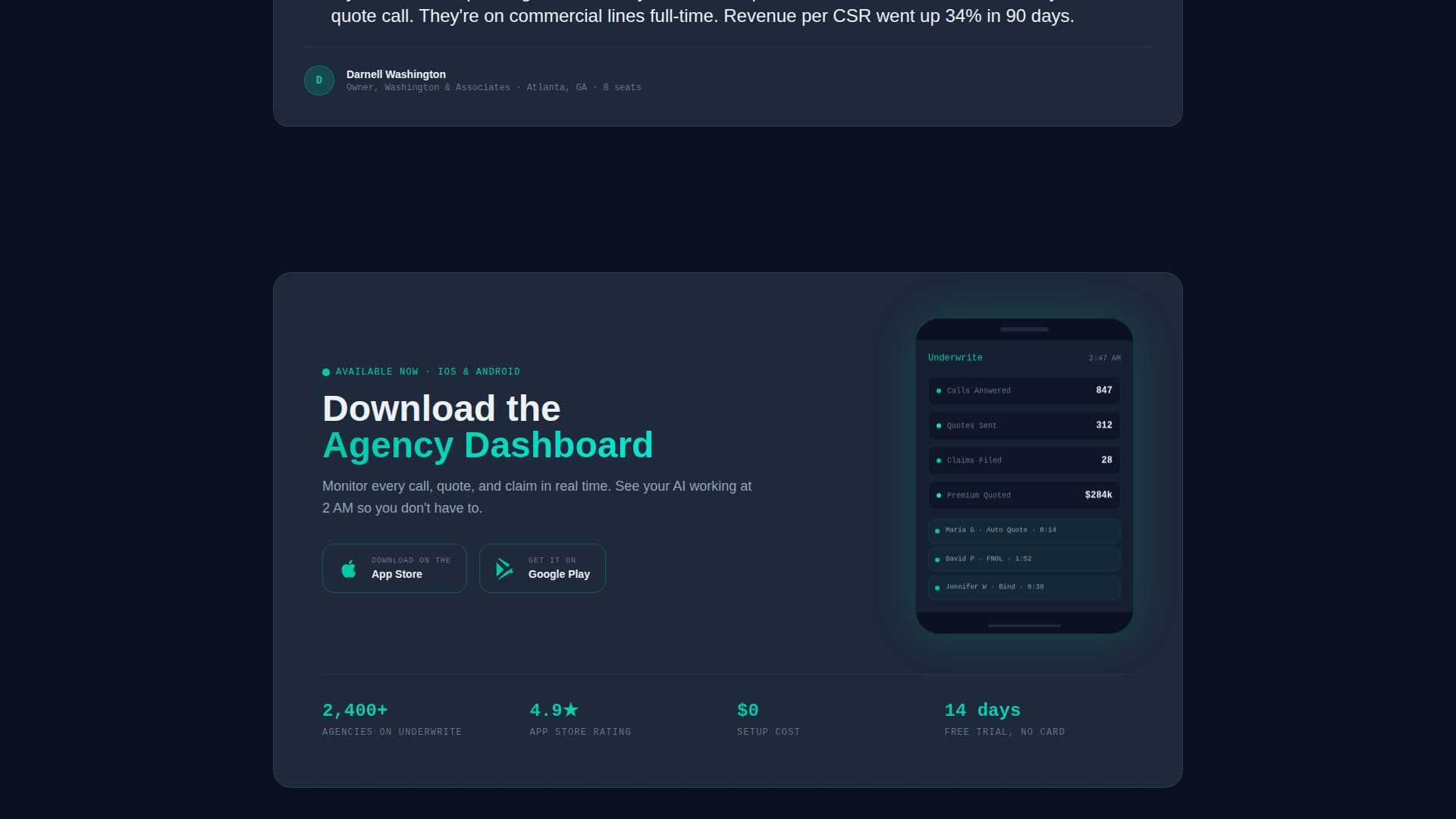 Underwrite - Powerful Insuranceai Landing Page Template
