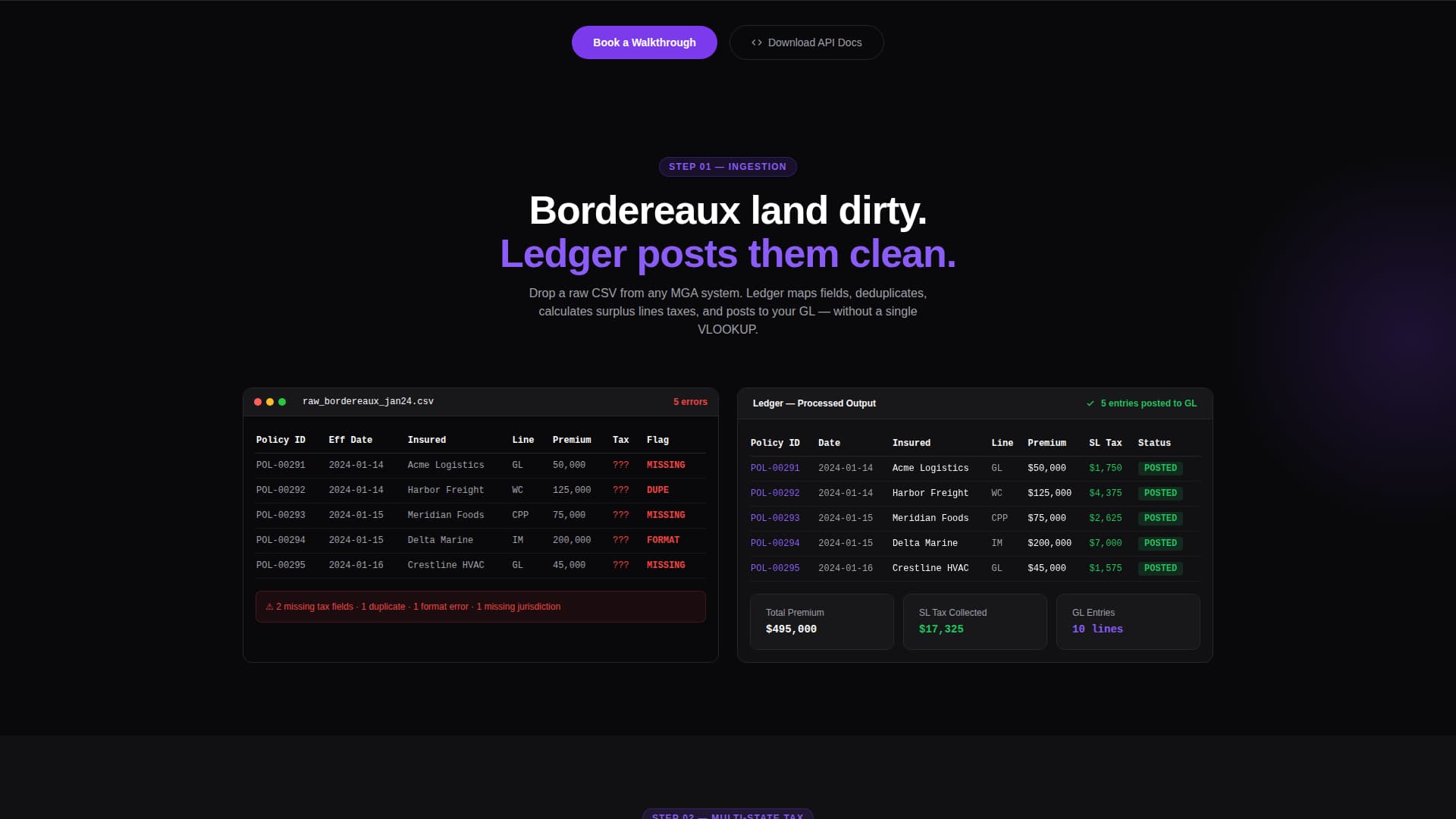Ledger - Powerful Insuranceaccounting Landing Page Template