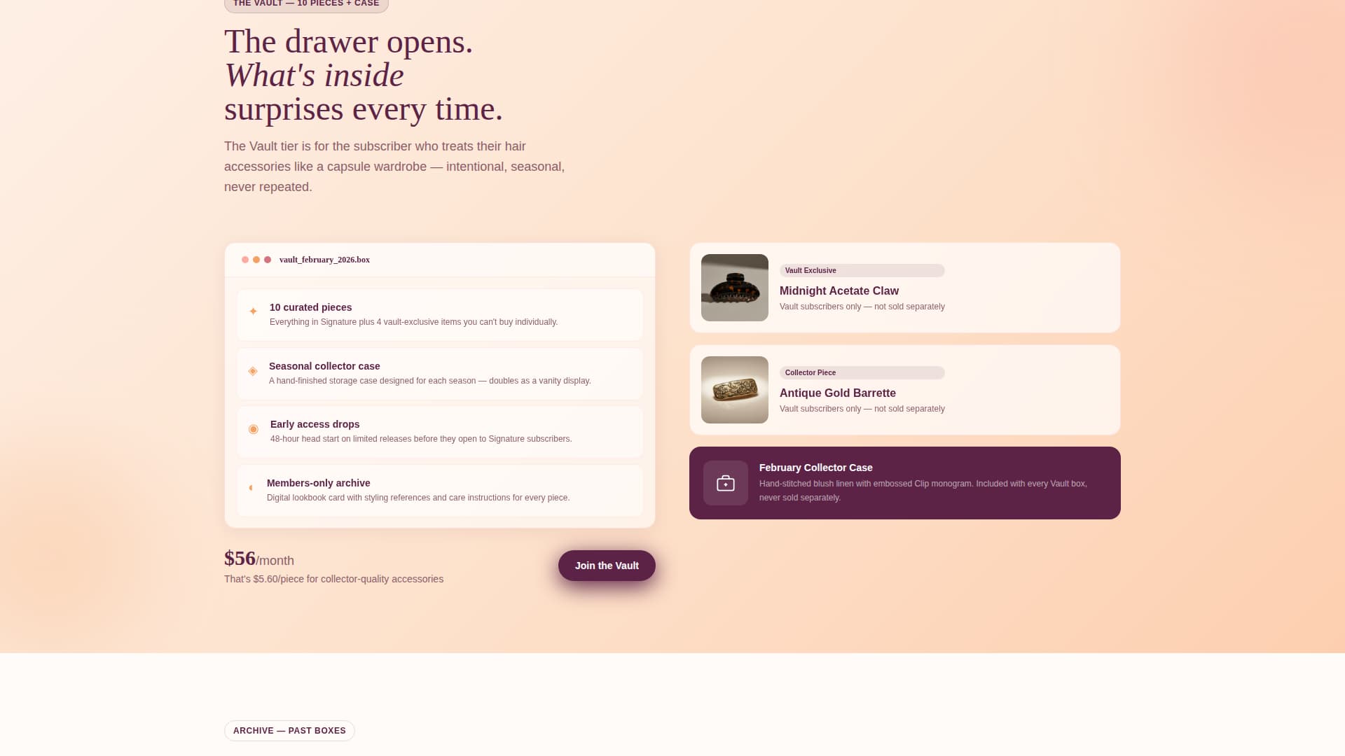 Clip - Curated Accessories Landing Page Template