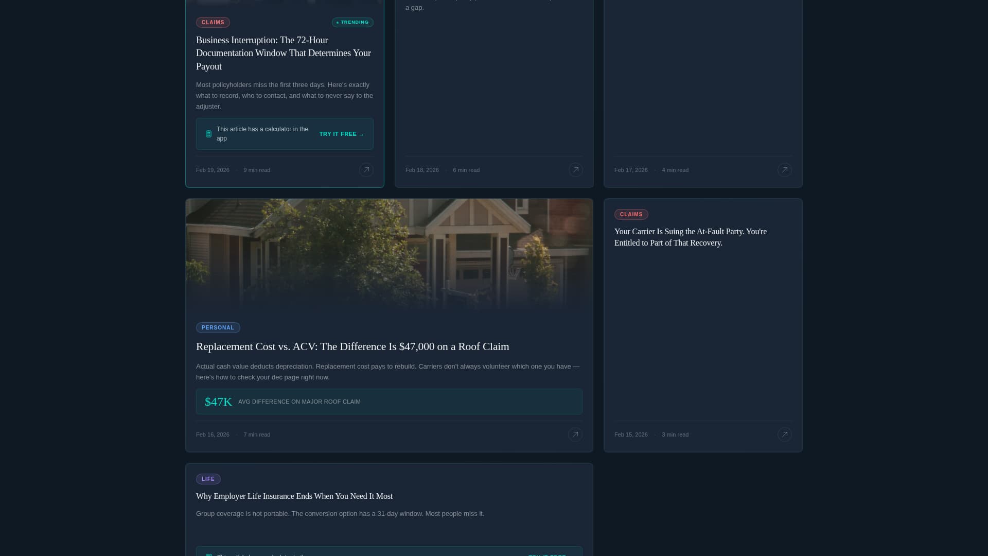 Underwrite - Dynamic Insurance Landing Page Template