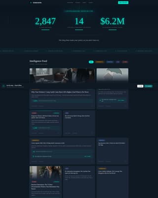 Insurance Agency Blog & Policy Education Website Template