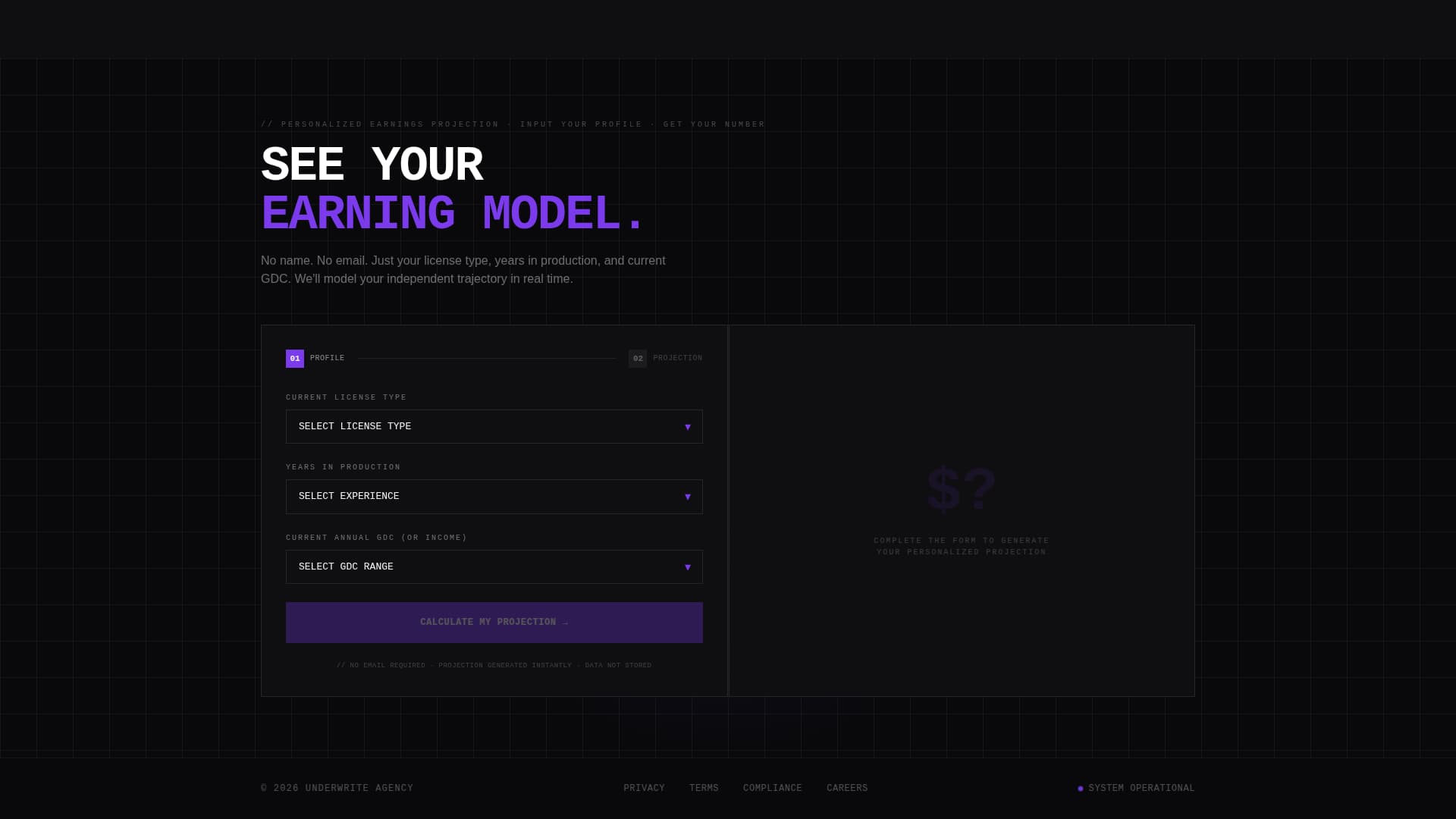 Underwrite - Precision Insurancecareers Landing Page Template