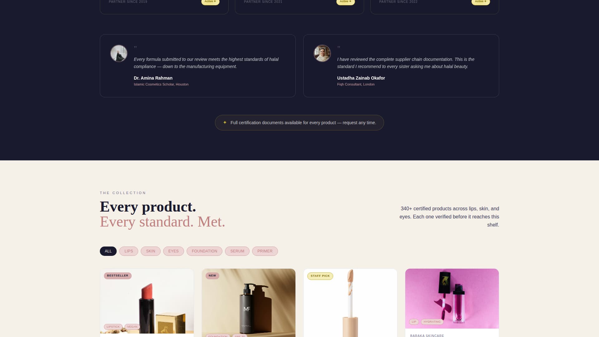 Middle Eastern Specialty Retail Blog Website Template