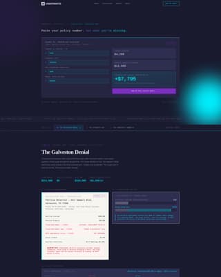 Insurance Agency Case Study & Premium Savings Website Template