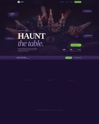 Halloween Business Pricing Website Template