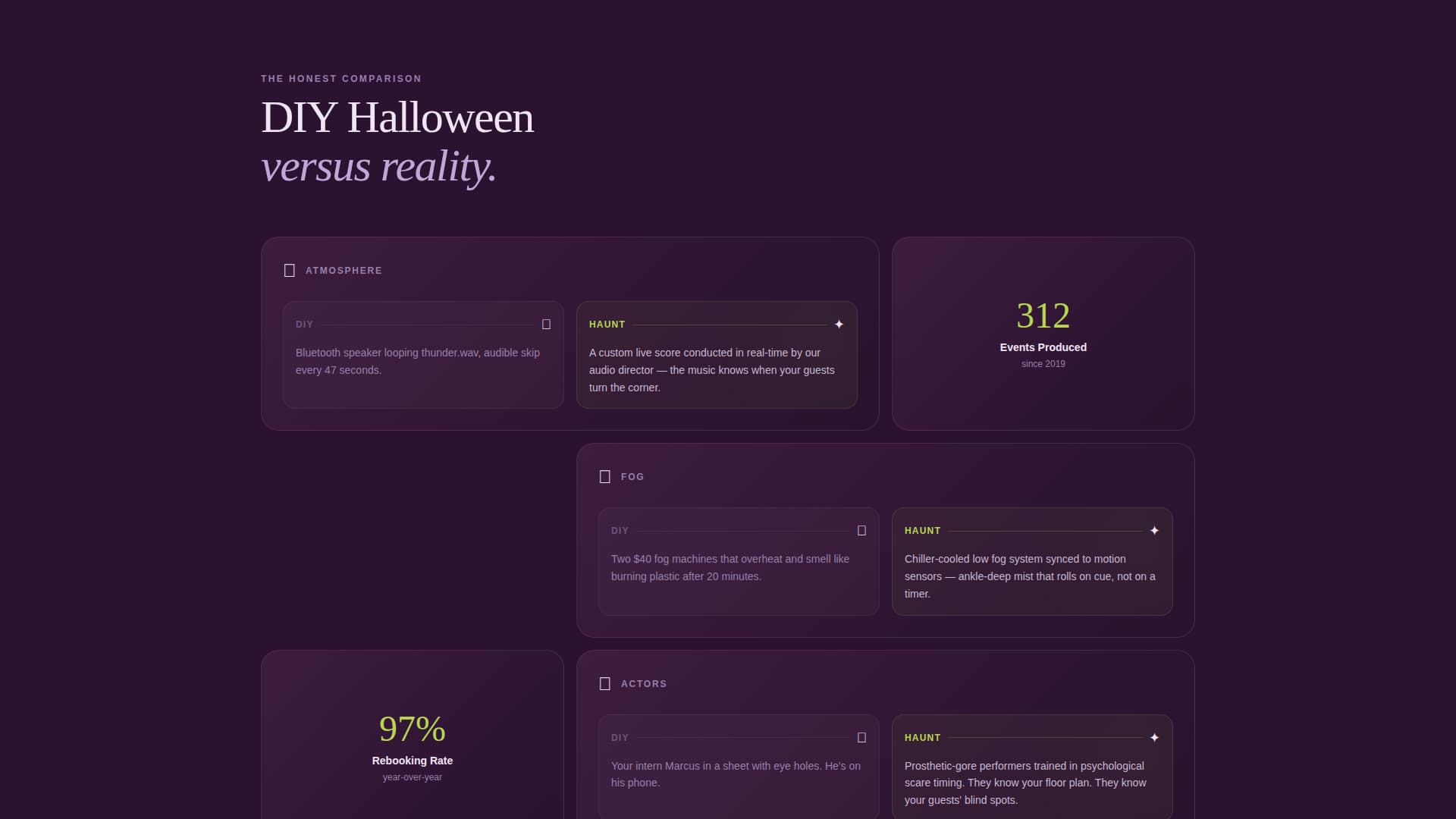 Halloween Business Booking Website Template