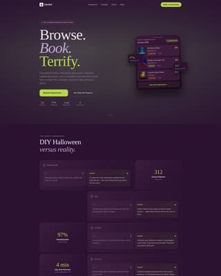 Halloween Business Booking Website Template