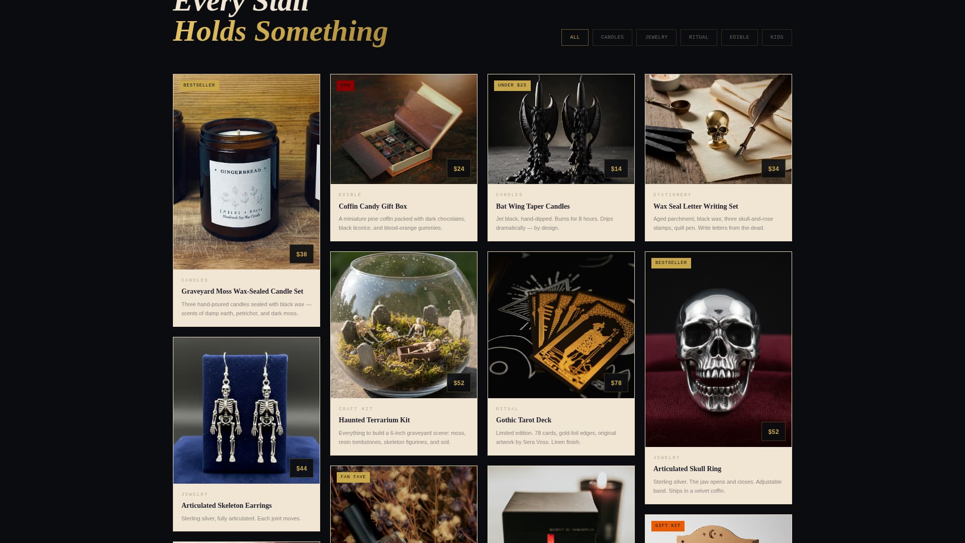 Haunt — Immersive Seasonal Attraction Landing Page Template