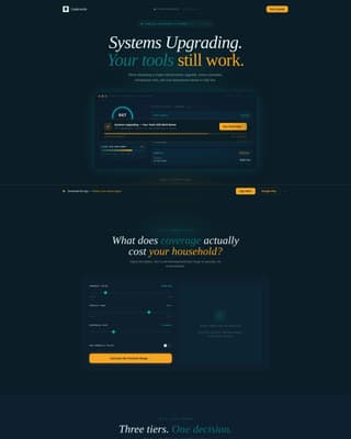 Insurance Agency Cost Calculator Website Template
