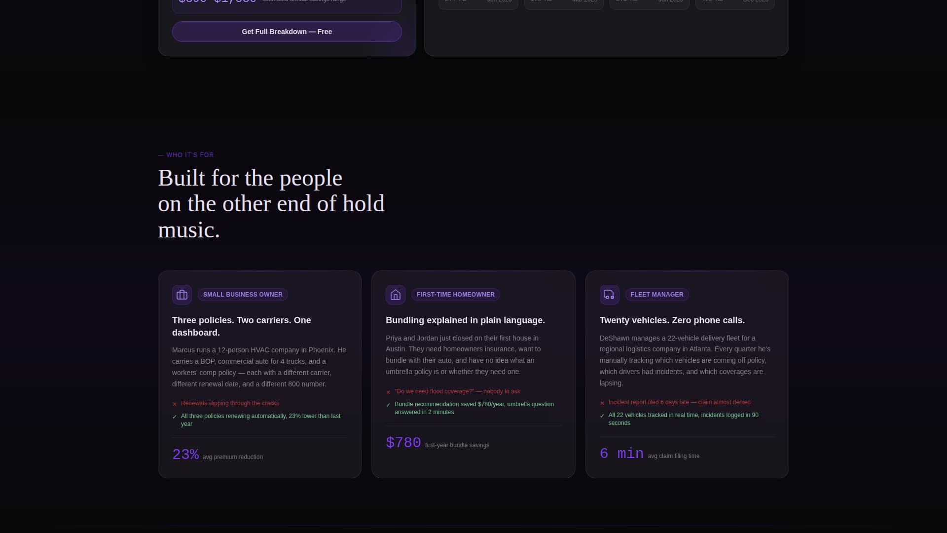 Glasshold - Transparent Insuranceagency Landing Page Template