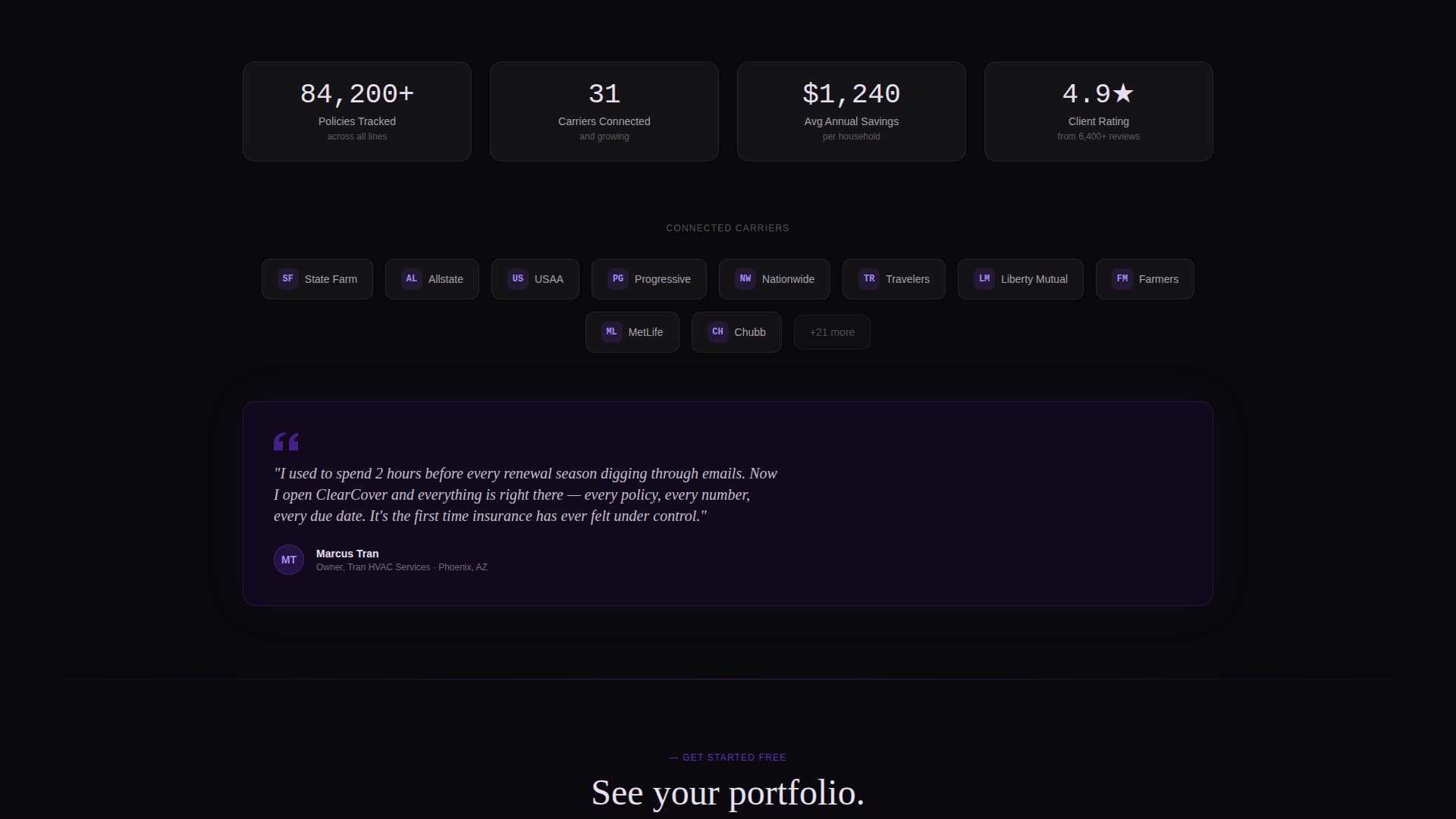 Glasshold - Transparent Insuranceagency Landing Page Template