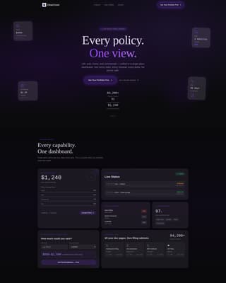 Multi-Line Insurance Agency Coverage Discovery Website Template