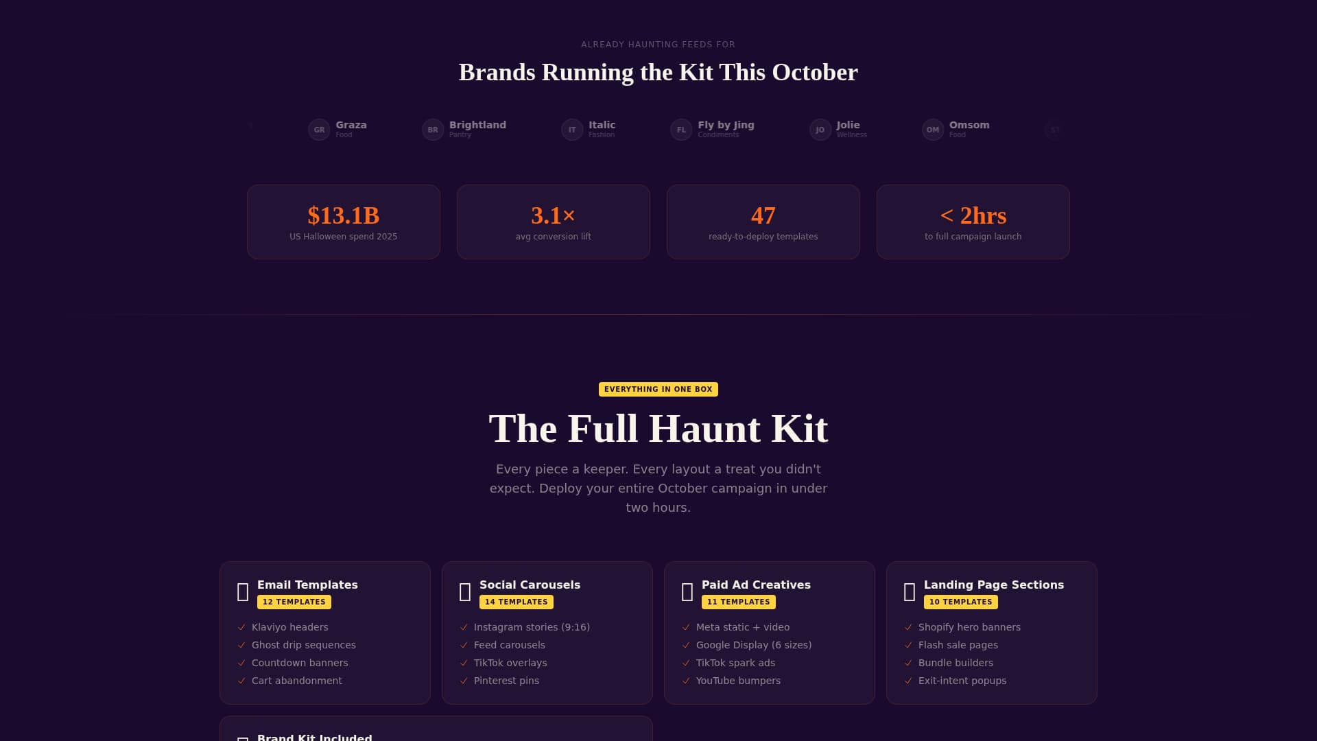 Haunt — Thrilling Horror Experience Landing Page Template
