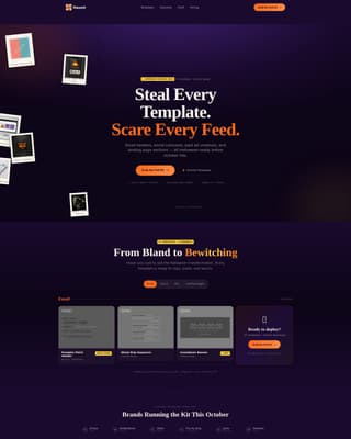 Haunt — Thrilling Horror Experience Landing Page Template