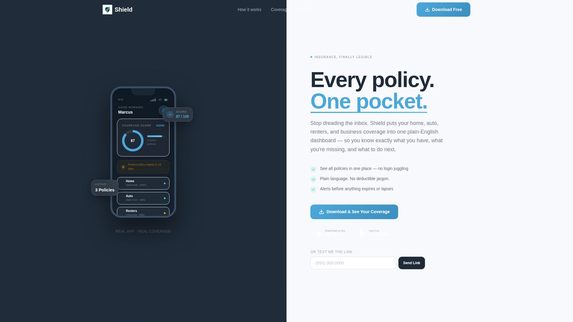 Shield - Claritydriven Insurance Landing Page Template