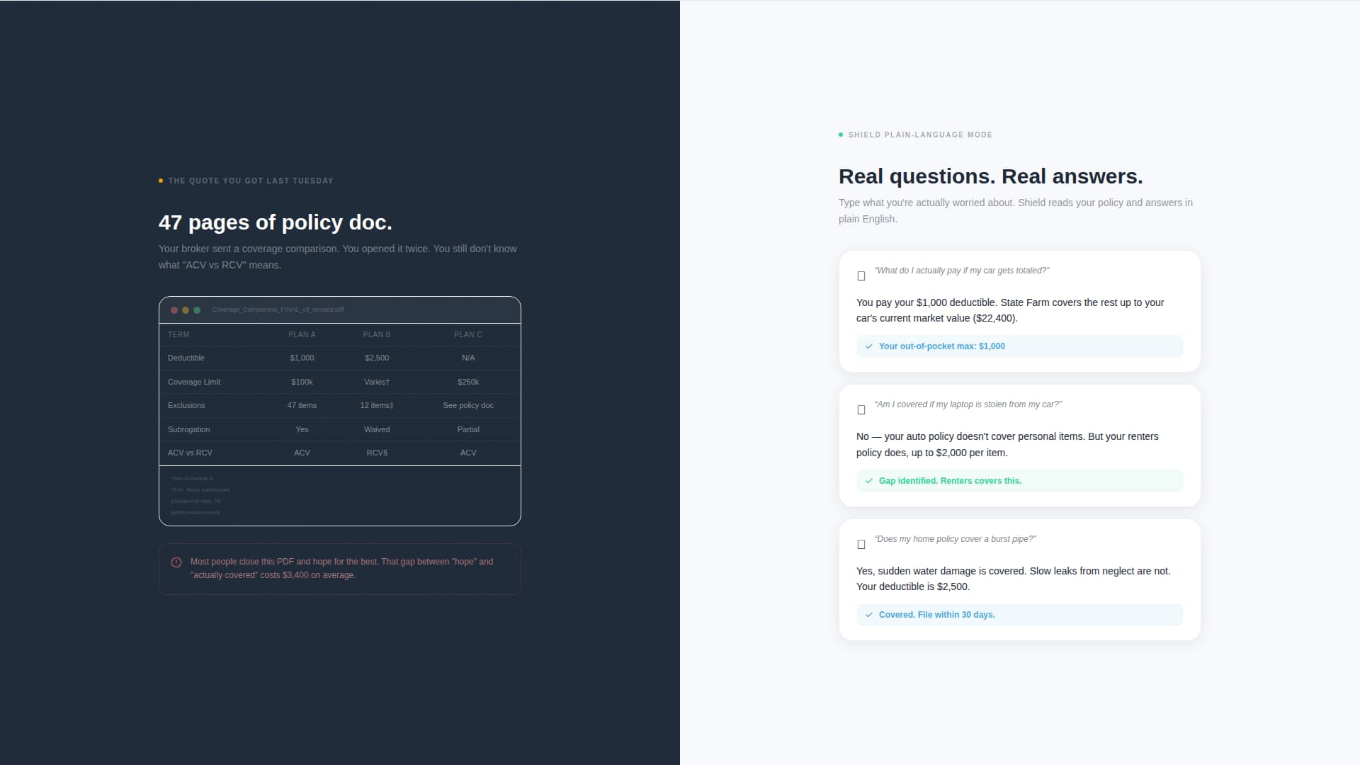 Shield - Claritydriven Insurance Landing Page Template