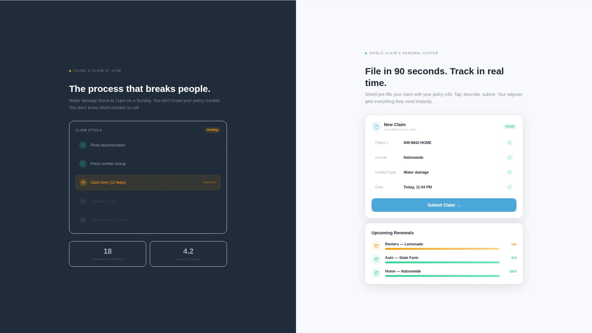 Shield - Claritydriven Insurance Landing Page Template