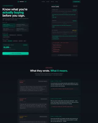 Insurance Agency Advanced Cost Calculator Website Template