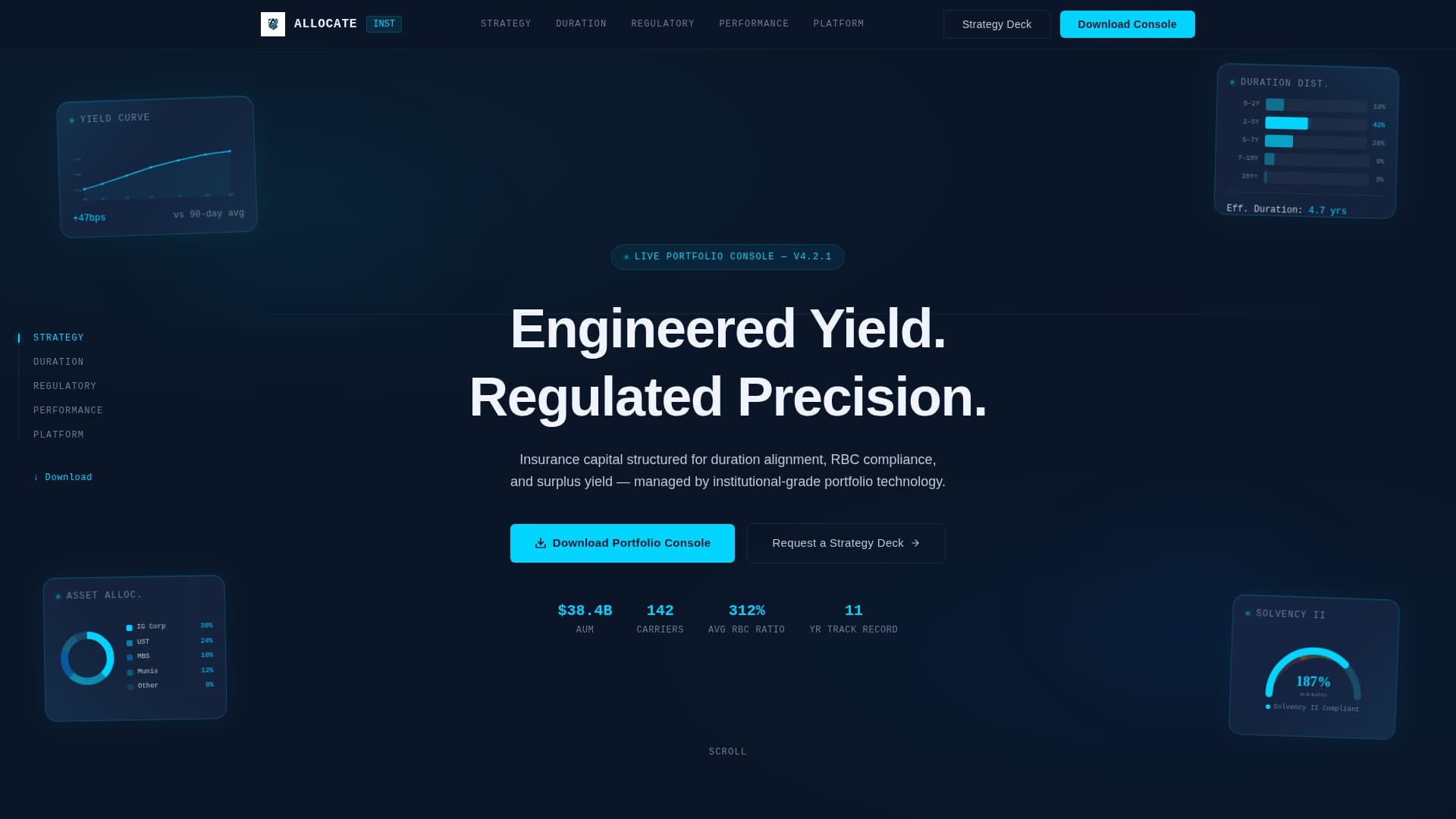 Allocate - Precision Insurance Landing Page Template