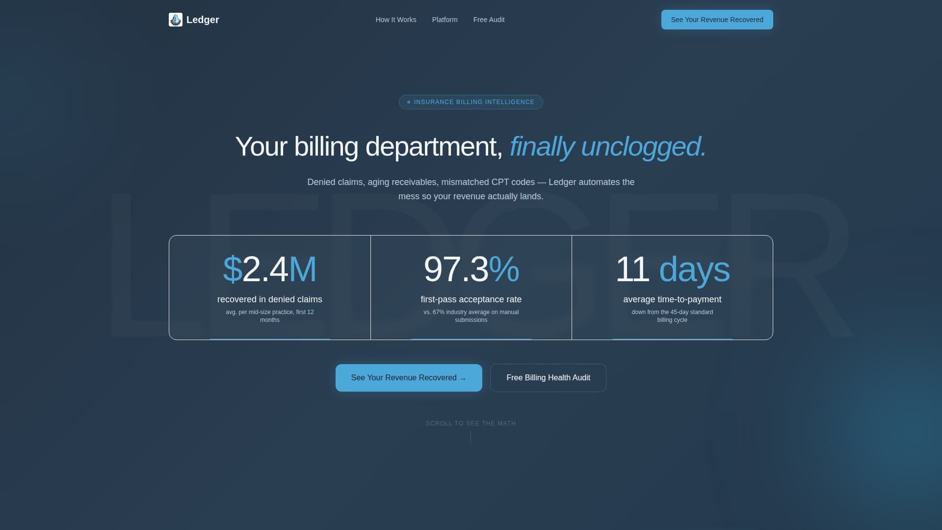 Journal — Streamlined Accounting Ledger Landing Page Template