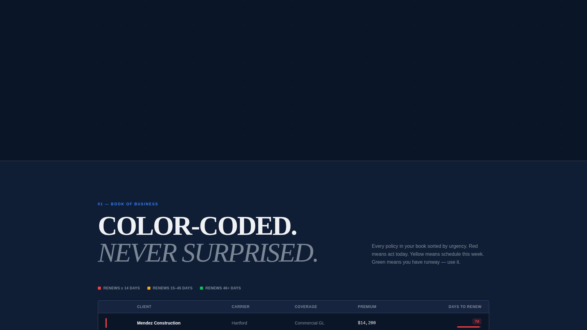 Defend — Powerful Claims Coverage Landing Page Template