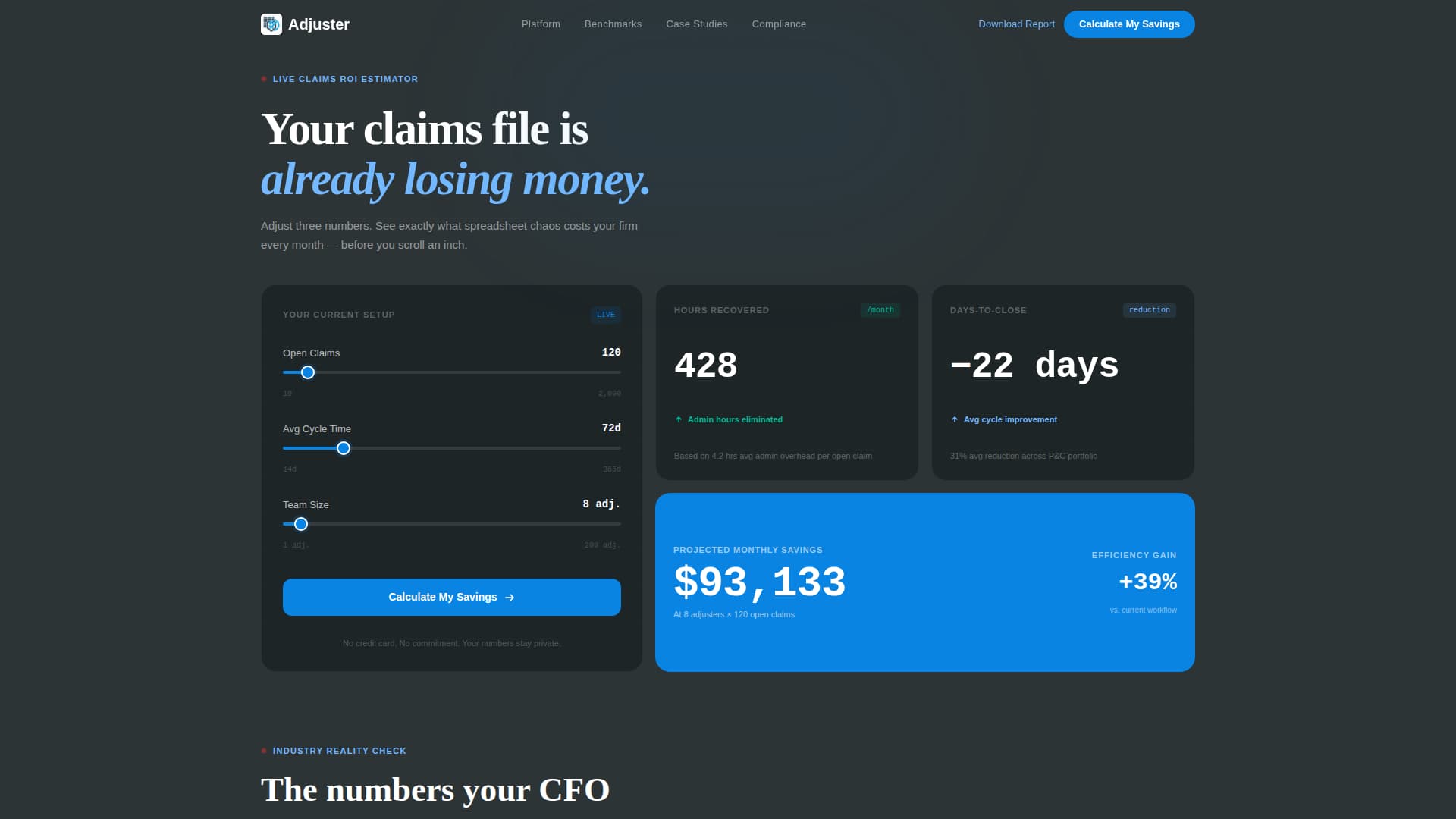 Assess — Dynamic Claims Adjuster Landing Page Template