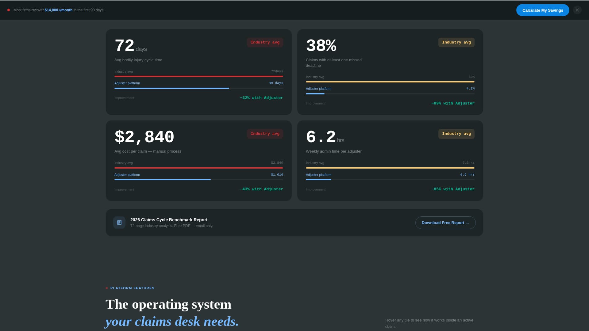 Assess — Dynamic Claims Adjuster Landing Page Template