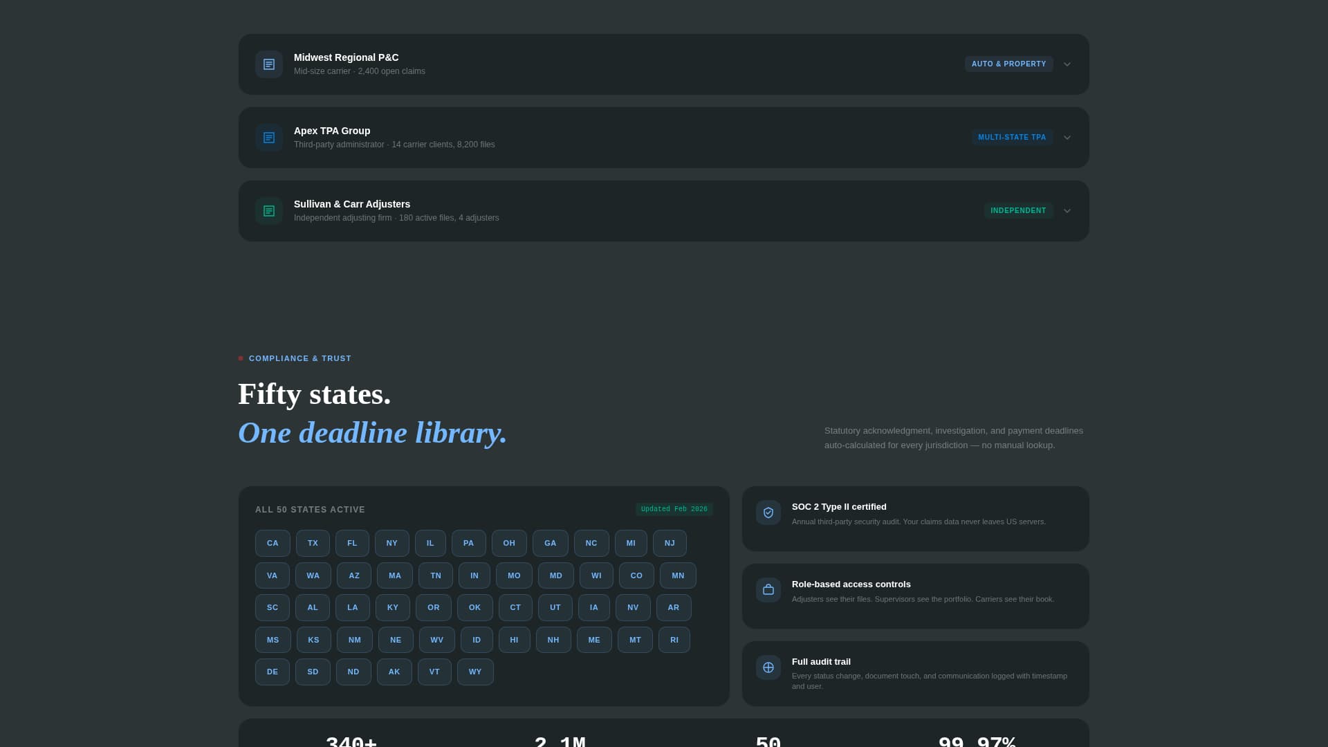 Assess — Dynamic Claims Adjuster Landing Page Template