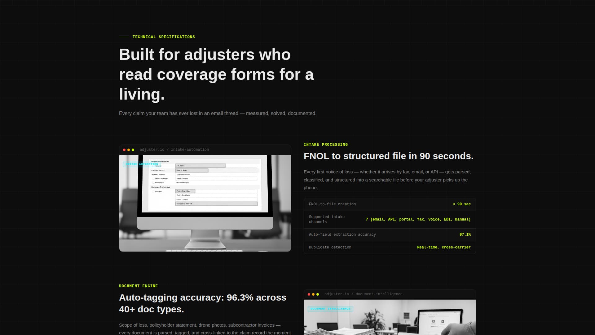 Evaluate — Expert Claims Processing Landing Page Template