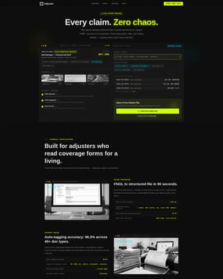 Evaluate — Expert Claims Processing Landing Page Template