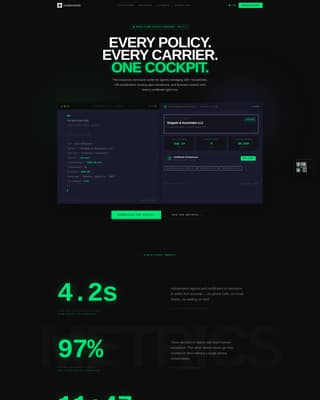 Secure — Powerful Insurance Platform Landing Page Template