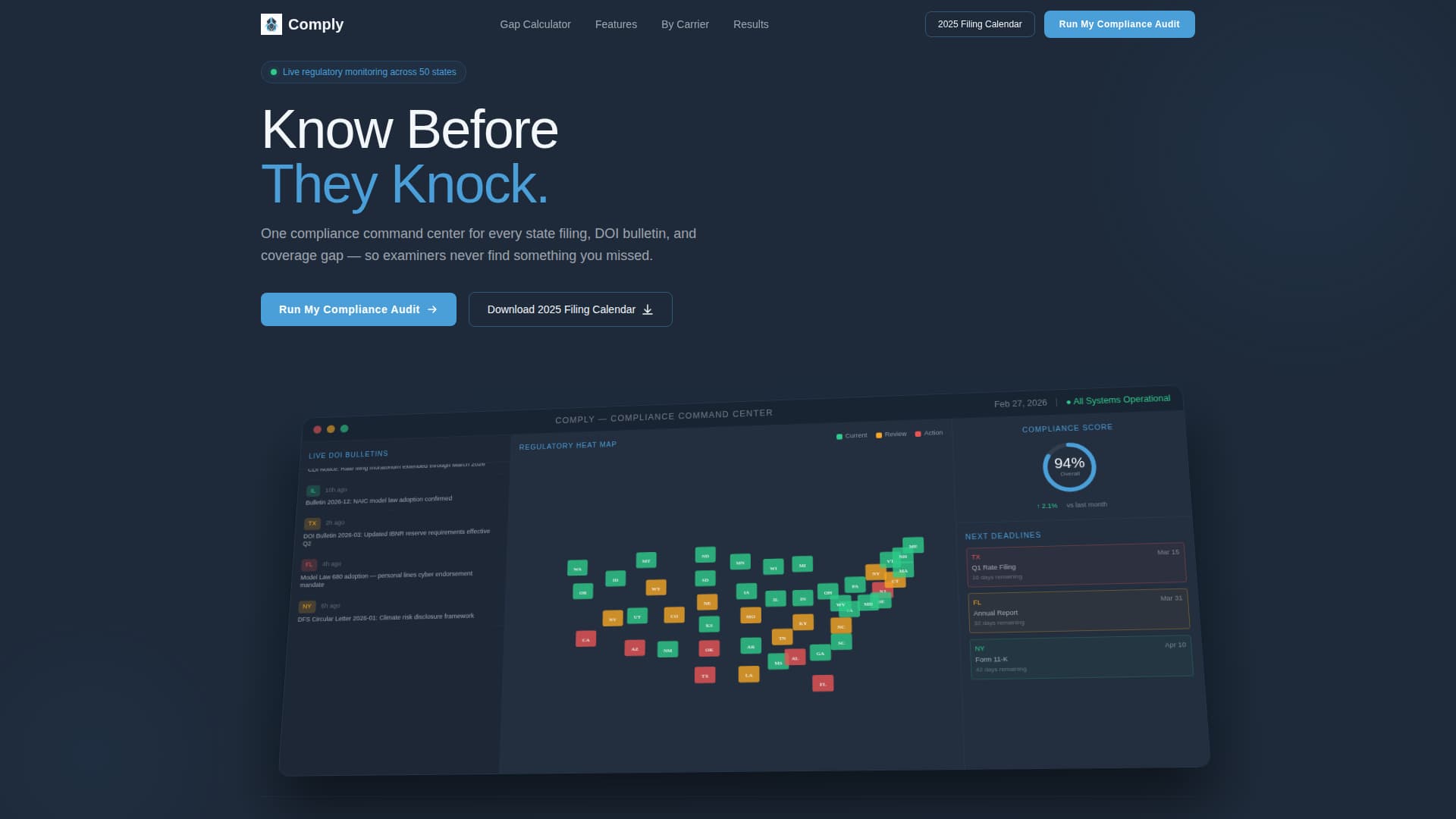Comply - Powerful Insurancecompliance Landing Page Template