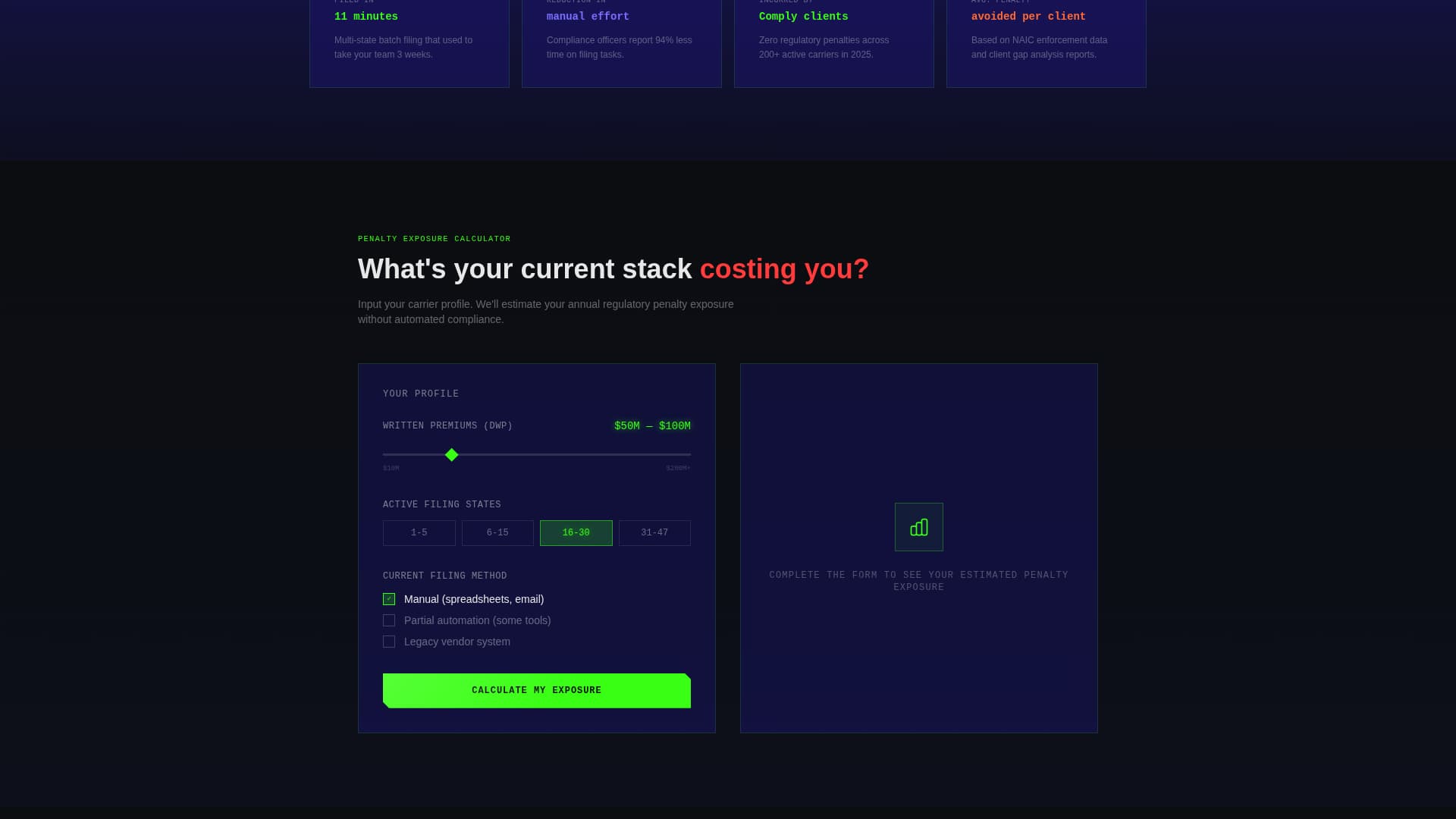Enforce — Intelligent Regulatory Landing Page Template