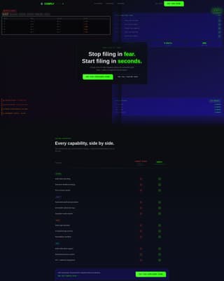 Enforce — Intelligent Regulatory Landing Page Template