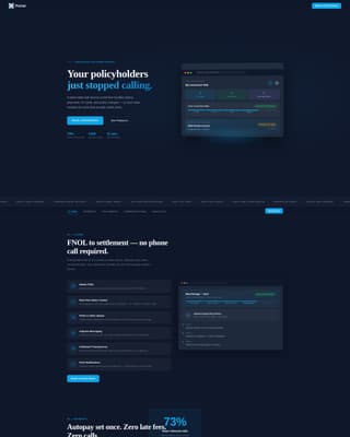 Portal - Frictionless Insurance Landing Page Template