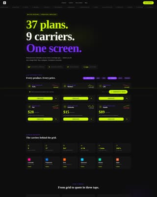 Insuregrid - Instant Insurance Landing Page Template