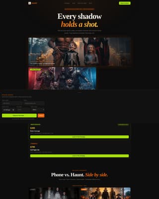 Halloween Business Specialist Booking Website Template