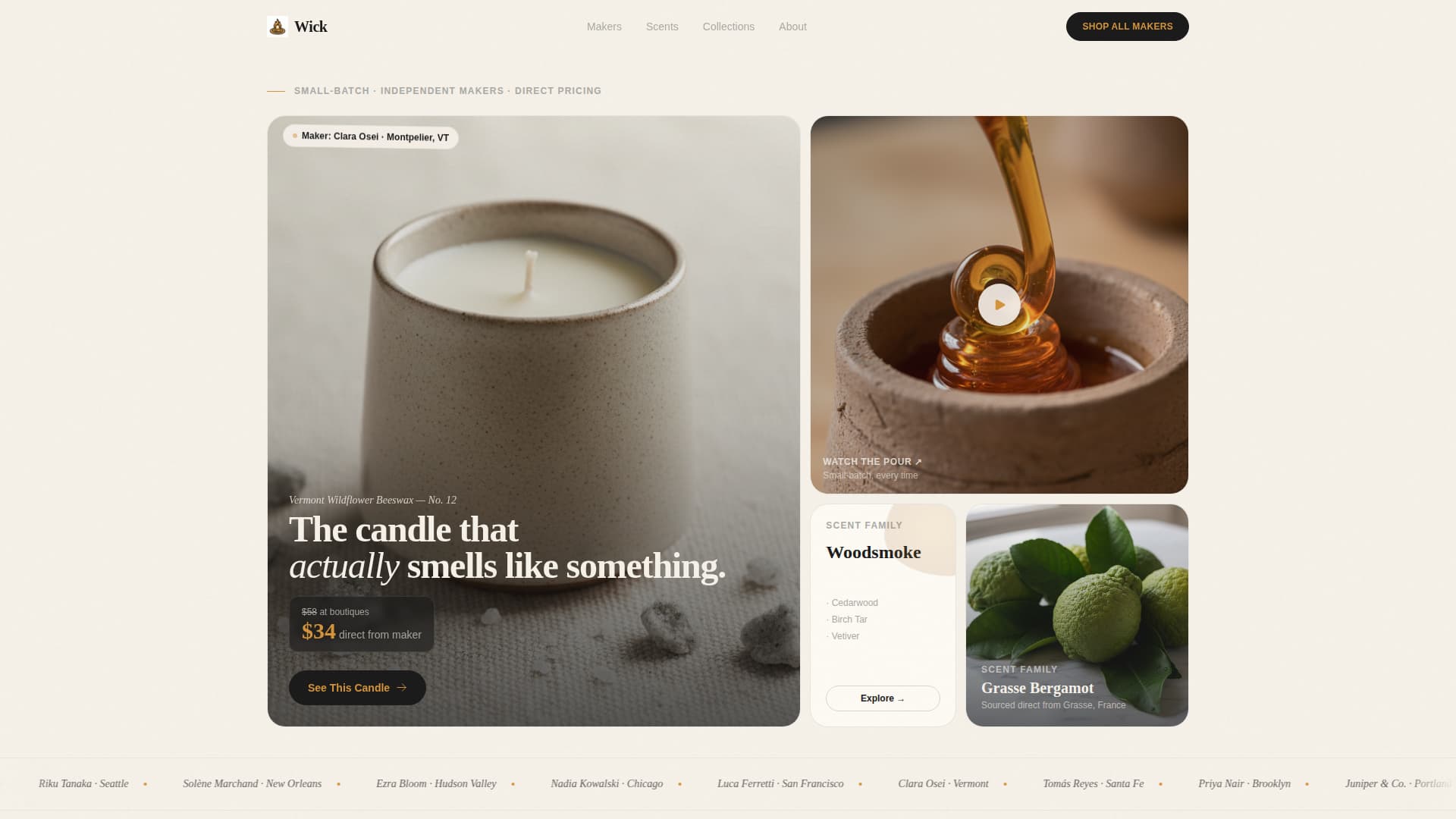 Niche & Artisan Products Pricing Website Template