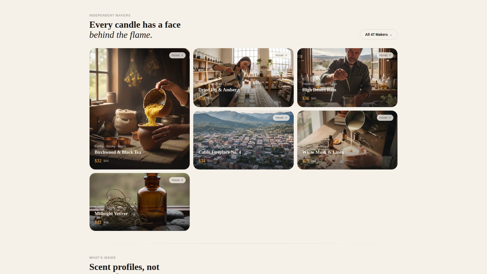 Niche & Artisan Products Pricing Website Template