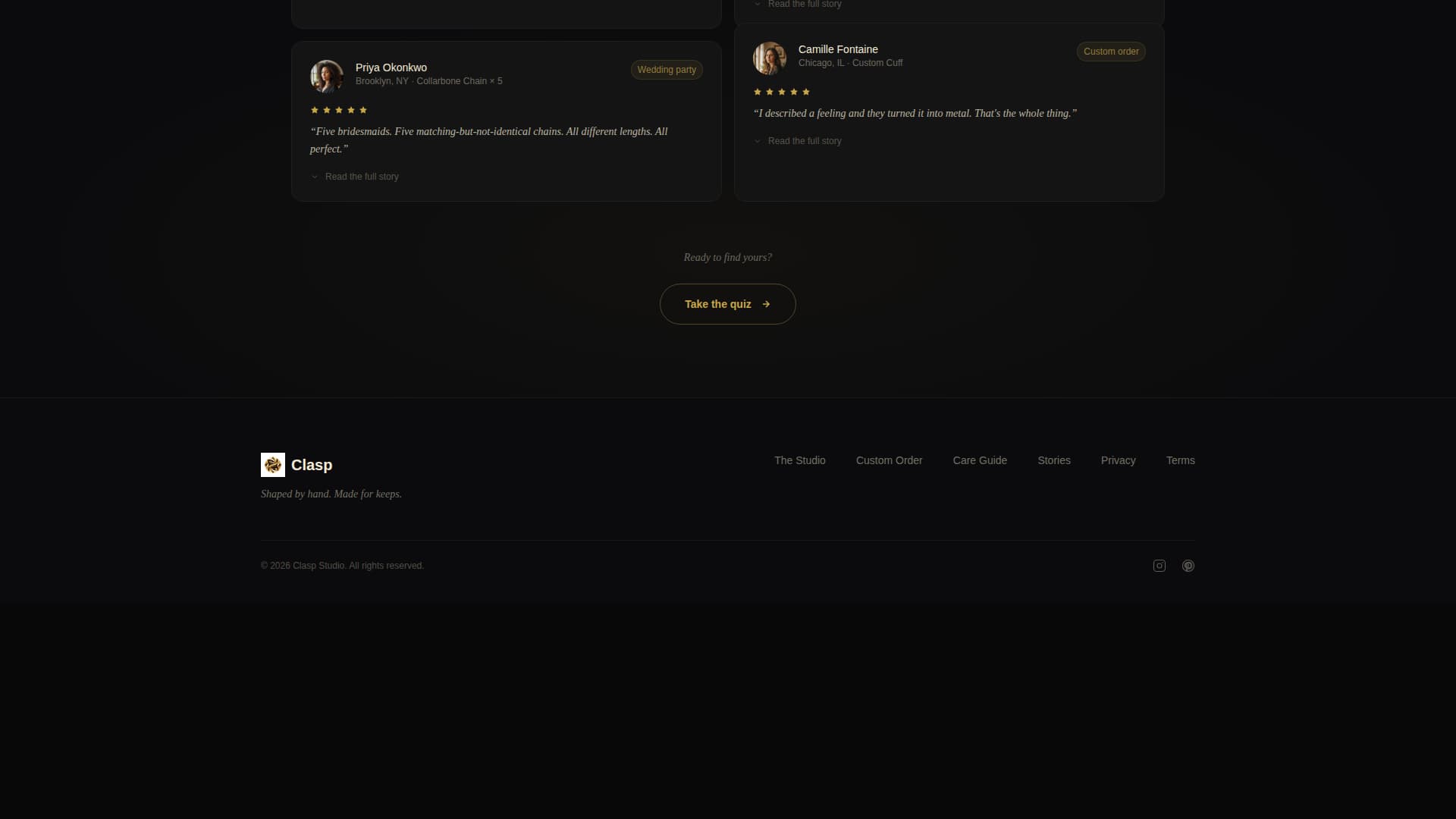 Jewelry & Accessories Store Professional Website Template