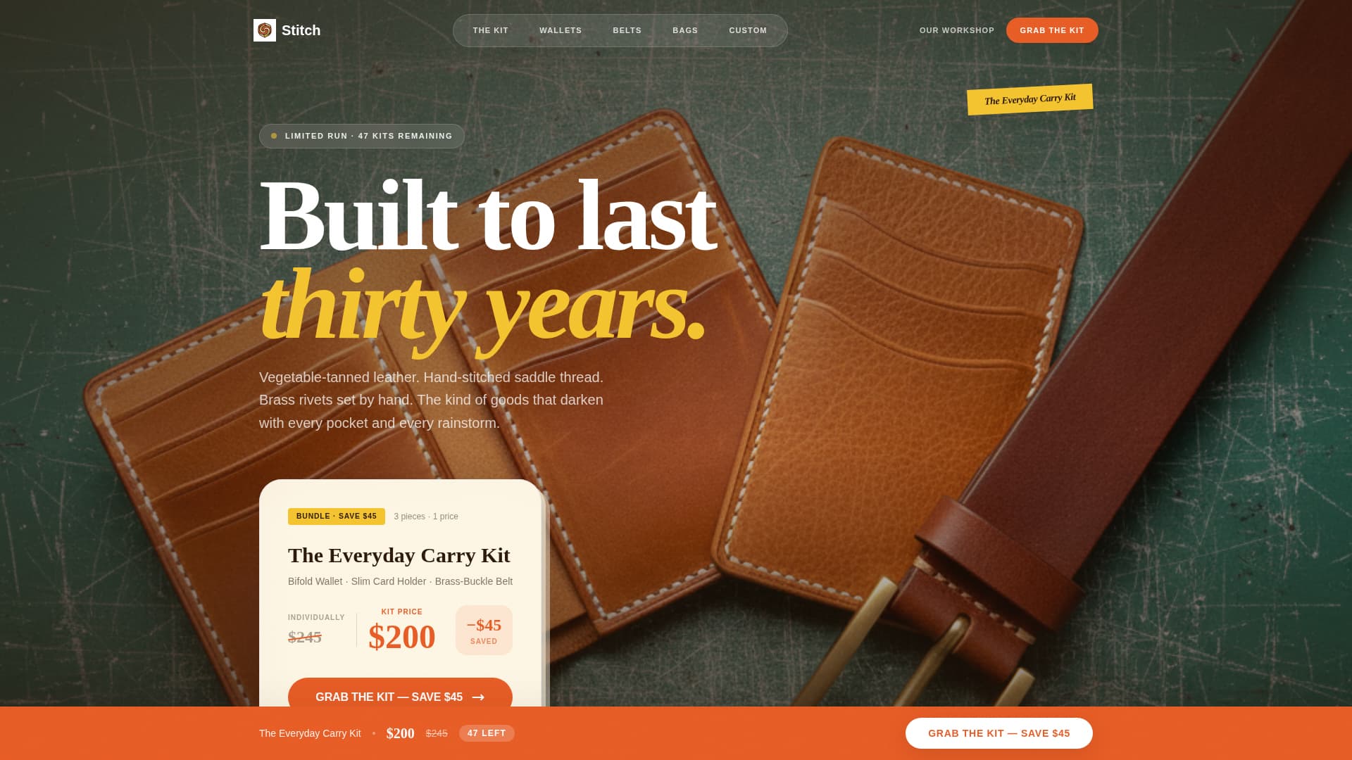 Niche & Artisan Products Professional Website Template