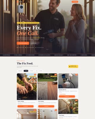 Wrench — Expert Home Maintenance Landing Page Template