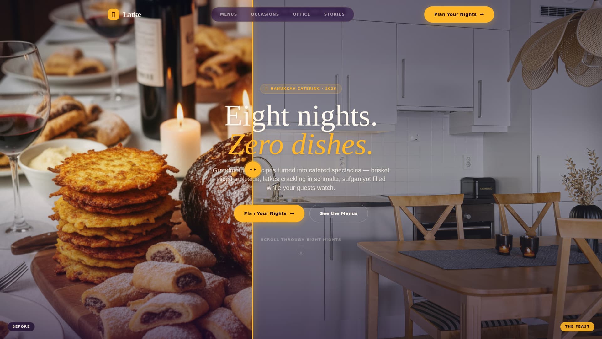 Hanukkah Business Professional Website Template