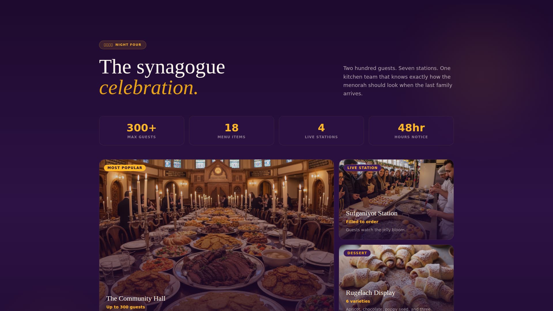 Hanukkah Business Professional Website Template