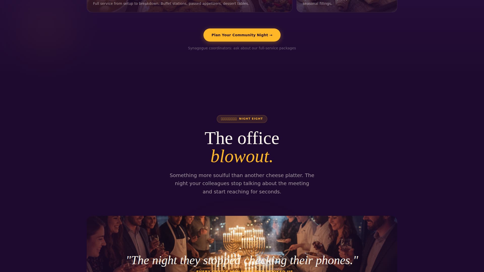 Hanukkah Business Professional Website Template
