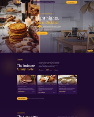 Hanukkah Business Professional Website Template