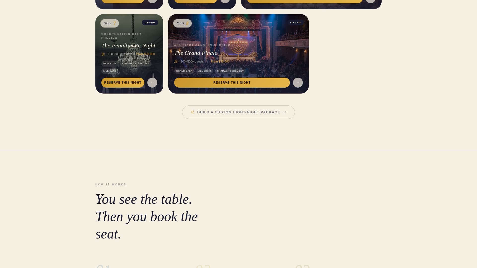 Menorah - Luminous Hanukkah Landing Page Template